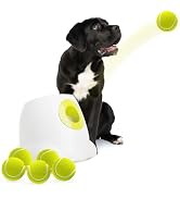 ALL FOR PAWS Automatic Dog Ball Launcher Maxi, Interactive Ball Thrower Dog Toys Includes 6pcs Te...