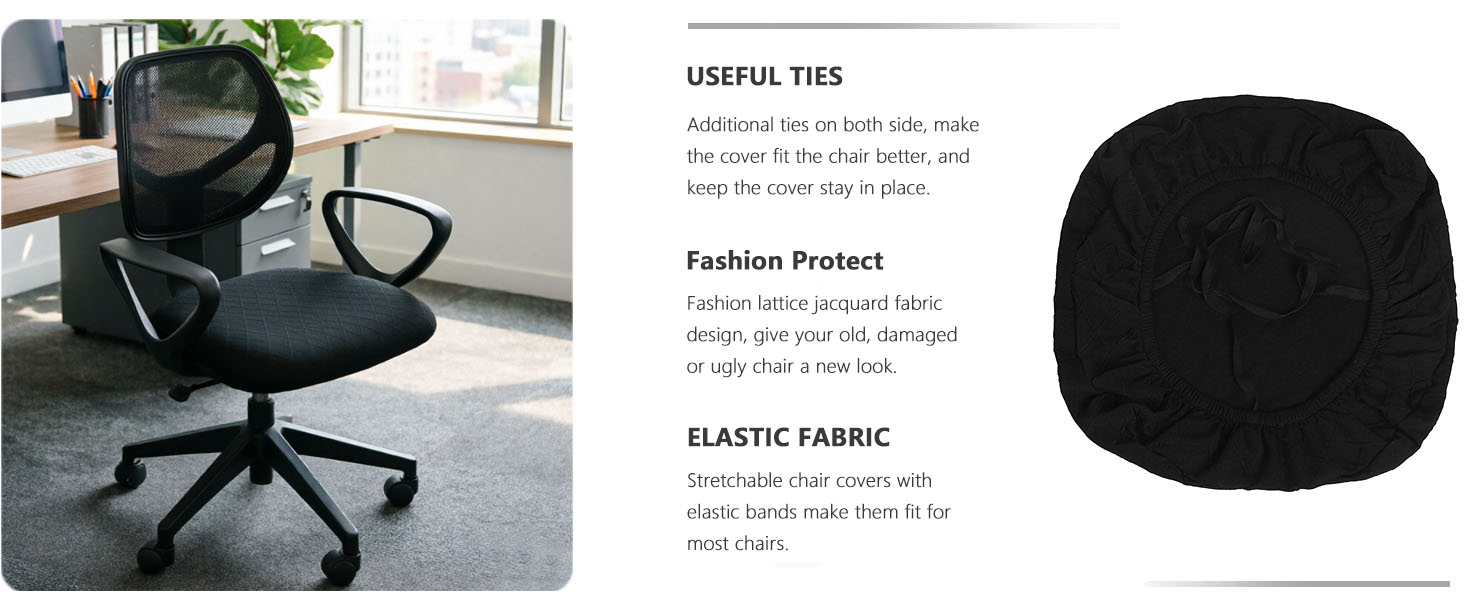 Melaluxe Office Chair Cover
