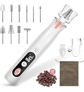 Haootadiy Electric Nail Drill File, Cordless Electric Nail Filer Buffer with Nail Drill Bits Sand...