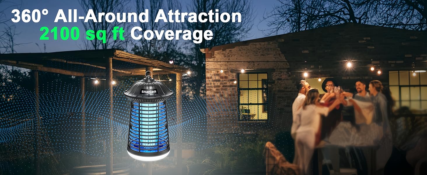 snanlen indoor outdoor bug zapper