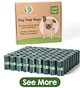 GREENER WALKER Poop Bags for Dog Waste, 1080 Doggy Waste Bags Extra Thick Strong 100% Leak-Proof ...