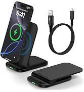 Foldable Wireless Charger Samsung Wireless Charging Station for Galaxy S25 Edge S25 Ultra Plus S2...