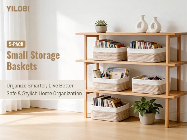 baskets for shelves