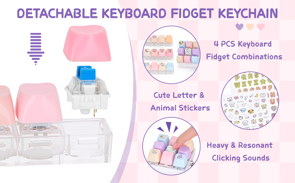 Keyboard Fidget Toy Set
