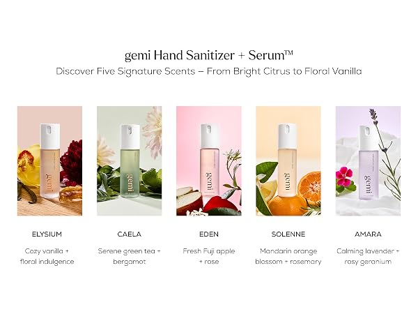 discover five signature scents - elysium, caela, eden, solenne, amara