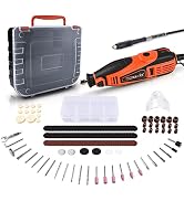 GOXAWEE Mini Power Rotary Tool Kit with Flex Shaft -180Pcs Accessories | 5 Variable Speed Corded ...