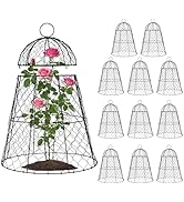 FRUITEAM 12Pcs Wire Plant Covers, 13×15.74in Large Plant Protectors from Animals, Chicken Wire Cl...