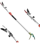 GARTOL Pruner for Garden, Cut Upto 1 Inch & Hold Telescopic Pole Pruner, Fruit Picker with Rotati...