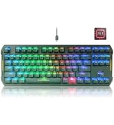 DarkBeacon Flux87 HE Mechanical Gaming Keyboard Wired, Rapid Trigger 0.01mm, AI-Powered Software,...