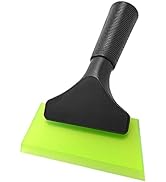 FOSHIO Small Squeegee with 5 Inch Green Rubber Blade Mini Wiper Window Tinting Tools for Mirror G...