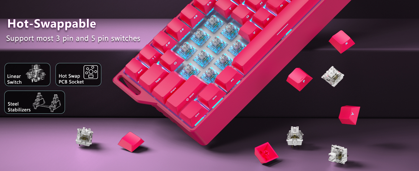 clicky keyboard portable gaming keyboard creamy keyboard