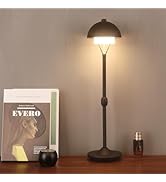 PSDSSHIIS Modern Table Lamp Cordless Portable Desk Lamp, 2700K Stepless Dimming Rechargeable Batt...