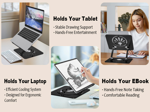 laptop stand for desk portable notebook stand ergonomic laptop riser office desk accessories