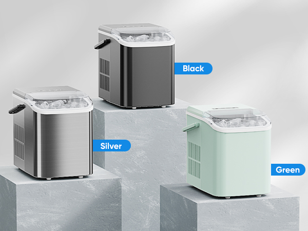 Countertop Ice Maker, Portable Ice Machine Self-Cleaning