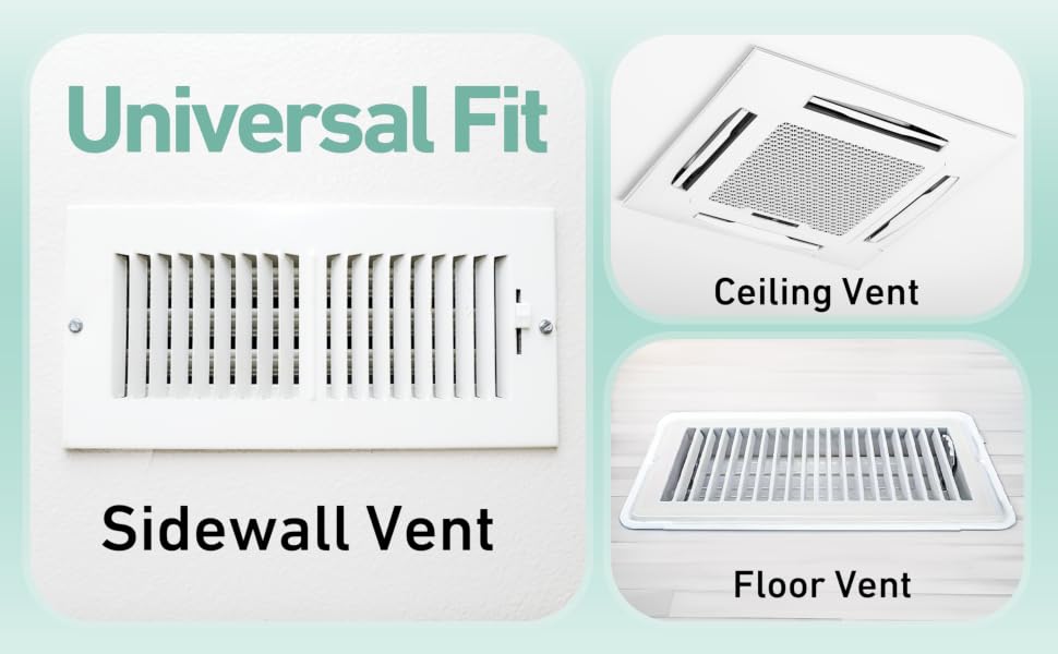 universal fit sidewall register floor vent cieling vent