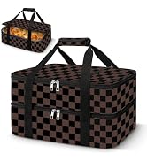 Coobiiya Insulated Casserole Carrier,Lasagna Lugger Tote Keeps Food Hot or Cold,Thermal Lunch Bag...