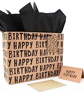 kraft birthday gift bag