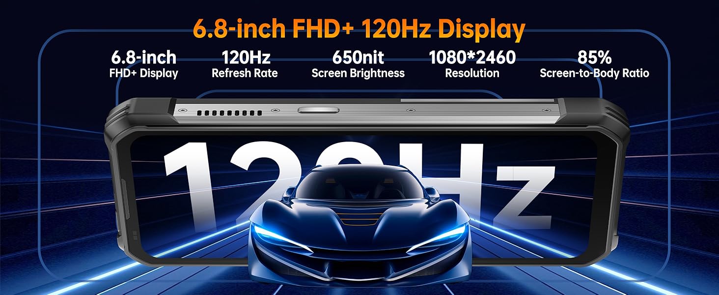 6.8-inch FHD+ 120Hz Display