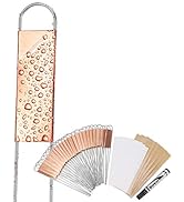 Wanapure 25PCS Copper Metal Plant Tags Plant Labels with 50Pcs Labels, Rainproof PET Film & Perma...