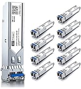 1.25G Single Mode SFP LC Module, 1000Base-LX/LH Fiber Transceiver for Cisco GLC-LH-SMD, Meraki, U...