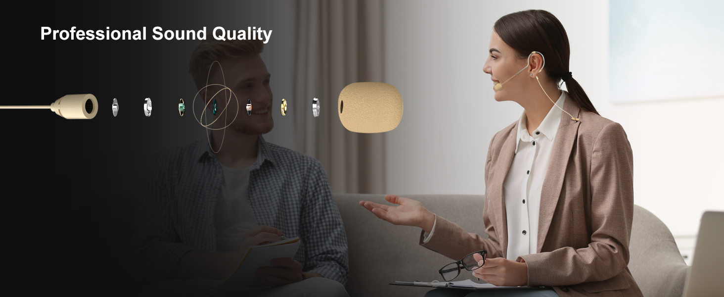 Headset Headworn Single Earhook Microphone