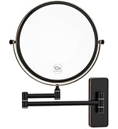 Nicesail Orb 1X/10X Magnifying Makeup Mirrors for Wall Mounted Makeup Mirror 8 Inch, Double-Sided...