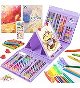 VigorFun Art Supplies, 240-Piece Drawing Art Kit, Gifts for Girls Boys Teens, Art Set Crafts Case...