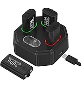 KEKUCULL 4 Pack Rechargeable Xbox Controller Batteries with Charging Station,Charger Dock with 4 ...