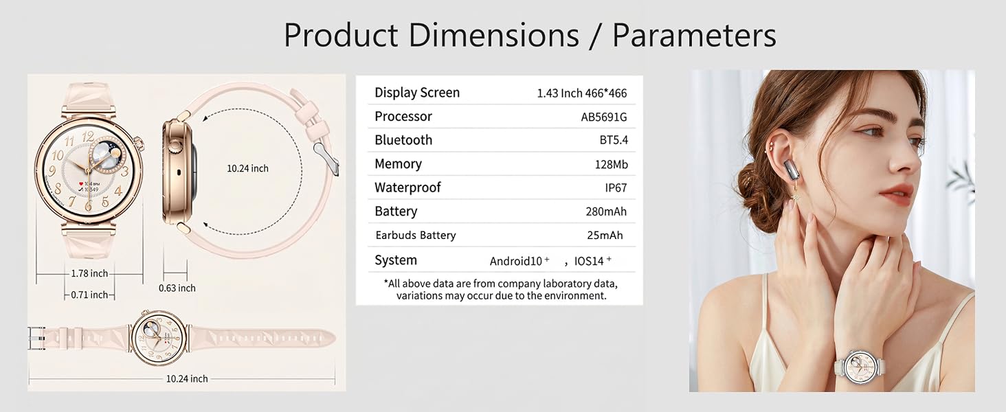 smart watch with earbuds