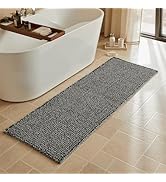 Triohero Waffle Runner Bath Mat - Long Bathroom Rugs Non Slip Washable, Ultra Soft Super Absorben...