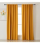 Pickluc Blackout Curtains 84 Inches Long 2 Panels, Black Out Drapes for Bedroom or Living Room, B...