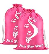 2PCS Satin Bags With Drawstring for Hair Bundles, Wigs, Extensions - Storage and Carrying Bags fo...