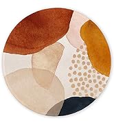Auhoahsil Mouse Pad, Abstract Art Round Non-Slip Rubber Mousepad with Stitched Edges for Wireless...