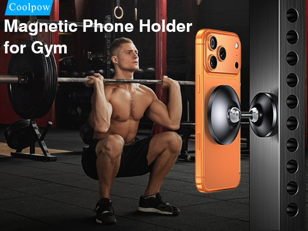 magnetic phone holder for gym