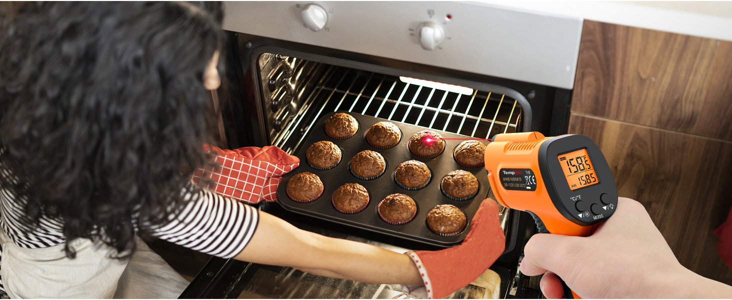 infrared thermometer gun for cooking pyrometer ghost hunting gear temperature infrared gun