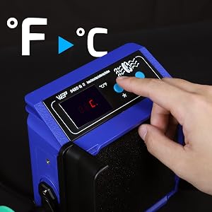 WEP 948DQ-II supports °F/°C conversion Fume Extractor & Soldering station