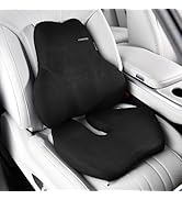Coverado Memory Foam Car Seat Cushion and Lumbar Support Pillow for Car, Ergonomic Office Chair C...