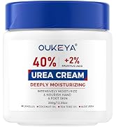 OUKEYA NEW FORMULA Urea Cream 40% Plus 2% Salicylic Acid for Feet Maximum Strength 12.35 oz Dry C...