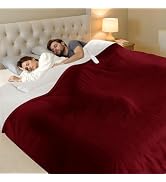 FVERWAG Queen Size Electric Blanket for Bed - Dual Control Heated Blanket | 5 Heat Settings, 10 H...