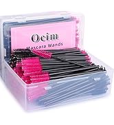 Ocim 200Pcs Disposable Eyelash Spoolies,Mascara Wands Brush for Eyelash Extensions and Eyebrow Br...