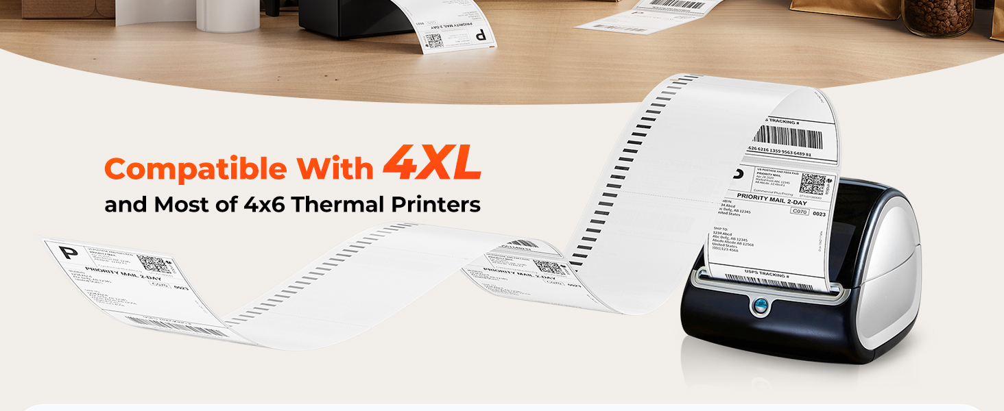 4x6 thermal shipping label