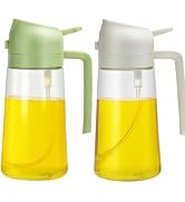 Oil Sprayer for Cooking 16oz,2 in 1 Olive Oil Dispenser and Oil Sprayer - 470ml Olive Bottle Spra...