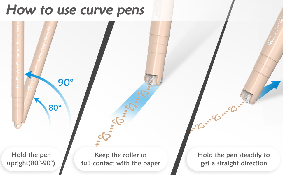 Aechy colored curve pen