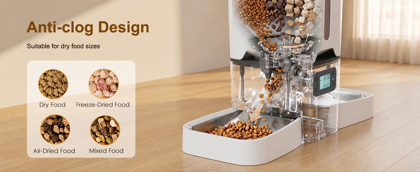 two cat automatic feeder