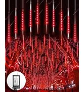 Blingstar Meteor Shower Lights Outdoor 10Tubes 16 Inch 360 LED Christmas Lights Waterproof Fallin...