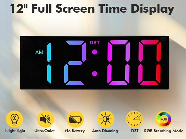 Digital Wall Clock