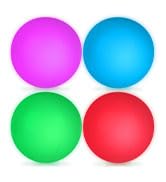 LovesTown 4PCS LED Inflatable Beach Balls, 12