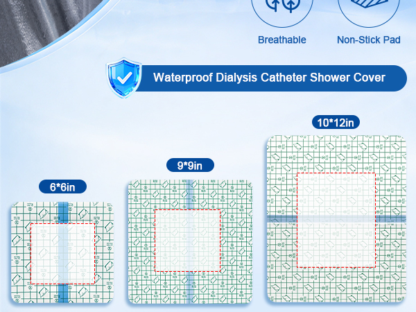 dialysis catheter shower cover