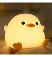 YuanDian Dodo Duck LED Night Light - Cute Silicone Duck Lamp for Bedrooms, Living Room - Recharge...