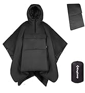 KingCamp Camping Wearable Hoodie Blanket Poncho Ultralight Sleeping Bag Adult, Outdoor Stadium Wa...